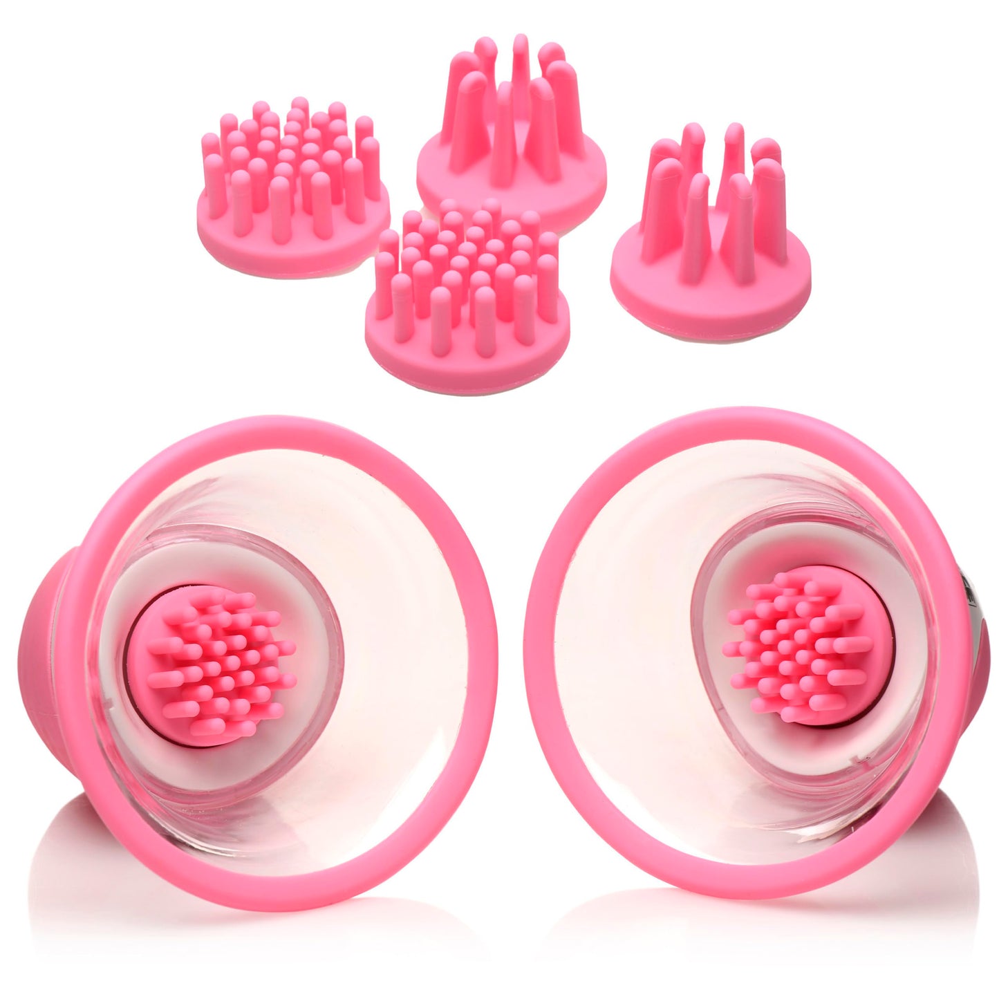 10X Rotating Nipple Suckers with 4 Attachments