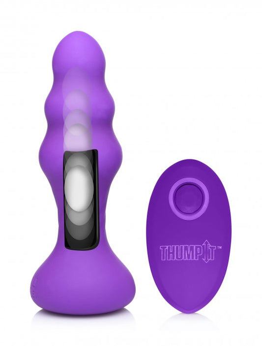 7X Slim Thumping Silicone Anal Plug