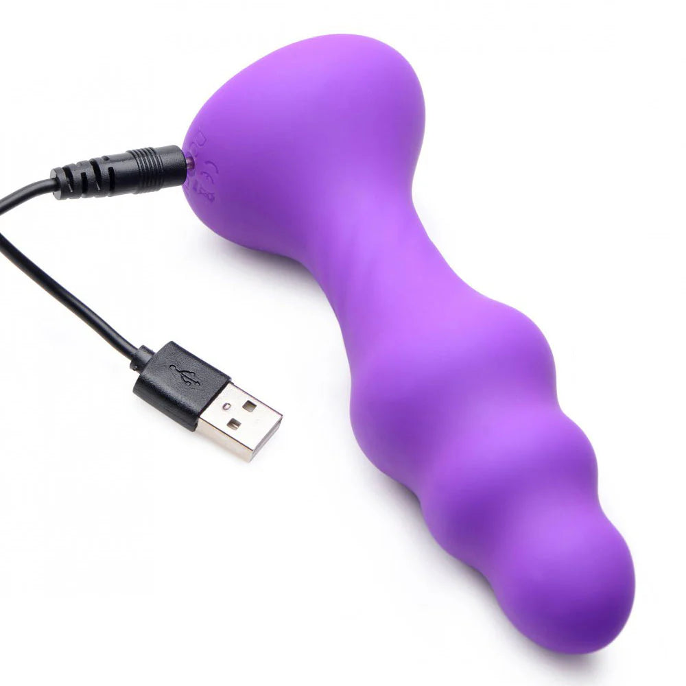 7X Slim Thumping Silicone Anal Plug