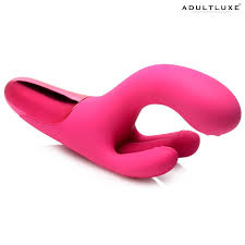 10X Triple Rabbit Silicone Vibrator - Pink