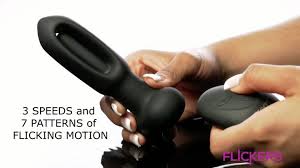 Bum Flick Vibrating and Flicking Silicone Butt Plug with Remote