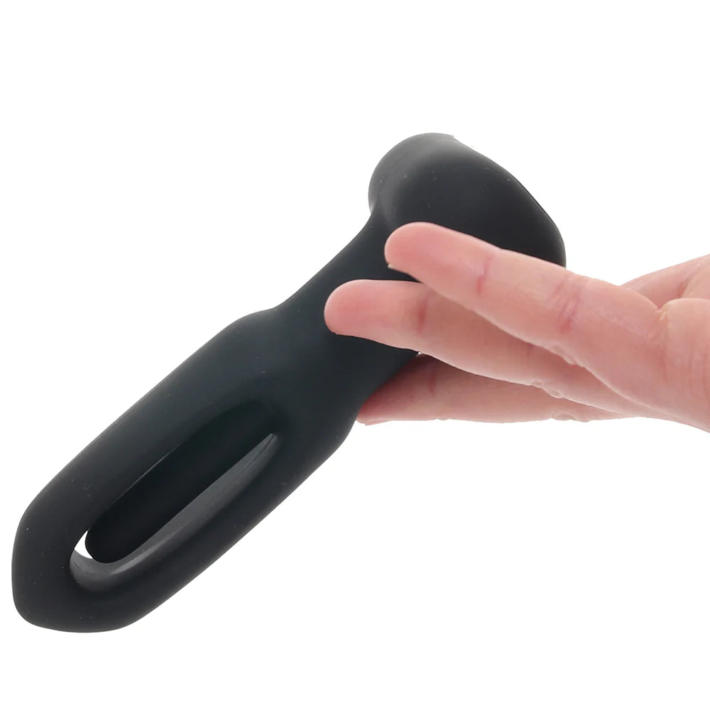 Bum Flick Vibrating and Flicking Silicone Butt Plug with Remote